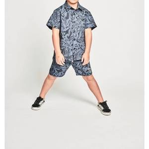 NEW MUNSTERKIDS boy's current shirt in dk denim black